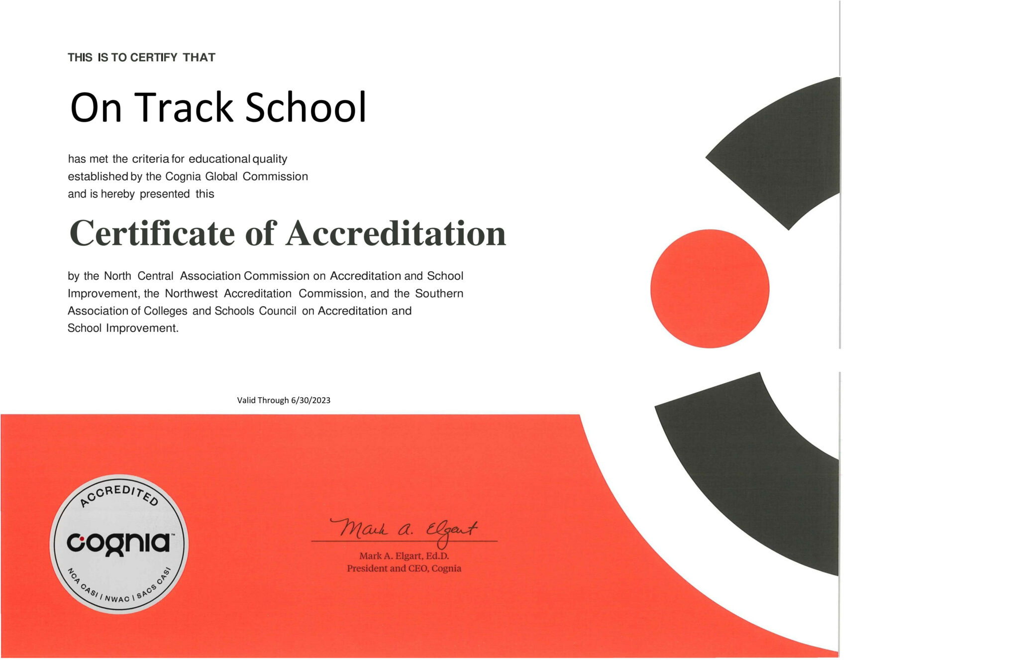 Accreditation Certificate - On Track School (pdf.io)